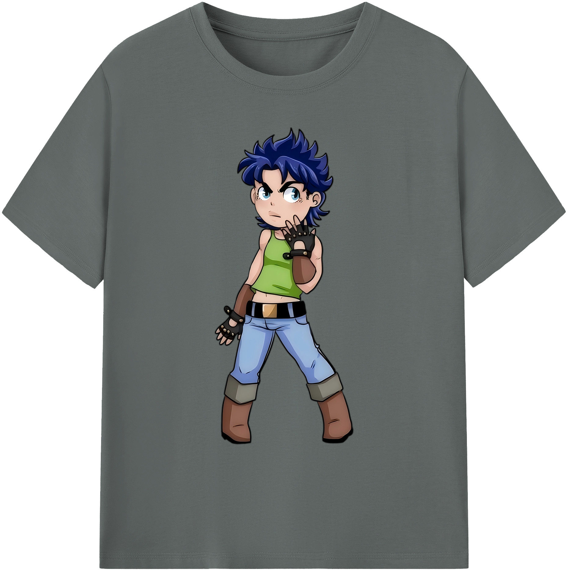 （画像用） ジョジョの奇妙な冒険 広瀨康一 JoJo's Bizarre Adventure Hirose Koichi 綿100％ メンズ半袖Tシャツ｜肌触りやわらか＆通気性